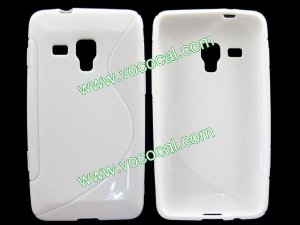 S Line Soft Flexible TPU Case Cover Skin for Samsung Omnia M S7530 White