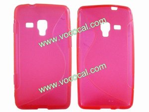 S Line Soft Flexible TPU Case Cover Skin for Samsung Omnia M S7530 Rose