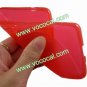 S Line Soft Flexible TPU Case Cover Skin for Samsung Omnia M S7530 Red