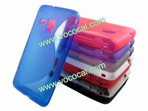 S Line Soft Flexible TPU Case Cover Skin for Samsung Omnia M S7530