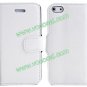 PU Leather Wallet Card Holder Case Cover for iPhone 5 With Stand White