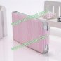 Fresh Basketball Grain Flip Stand PU Leather Case Cover Skin for iPhone 5 Pink