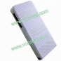 Fresh Basketball Grain Flip Stand PU Leather Case Cover Skin for iPhone 5 Purple
