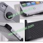 Fresh Basketball Grain Flip Stand PU Leather Case Cover Skin for iPhone 5 Purple