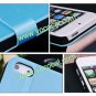 Wire Drawing PU Leather Flip Stand Case Cover Skin for iPhone 5 Pink