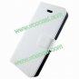 Wire Drawing PU Leather Flip Stand Case Cover Skin for iPhone 5 White
