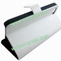 Wire Drawing PU Leather Flip Stand Case Cover Skin for iPhone 5 White