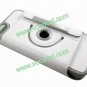 360 Degree Rotating Flip Stand PU Leather Case Cover Skin for iPhone 5 White