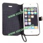 PU Leather Protective Wallet Card Holder Case Skin for iPhone 5 Triumphal Arch