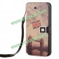PU Leather Protective Book Card Holder Case Cover for iPhone 5 Tower Bridge
