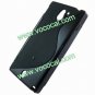 S Line Soft Flexible TPU Case Cover Skin for Sony Xperia Sola MT27i Black