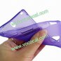 S Line Soft Flexible TPU Case Cover Skin for Sony Xperia Sola MT27i Purple