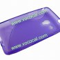 S Line Soft Flexible TPU Case Cover Skin for Samsung Omnia M S7530 Purple