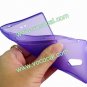S Line TPU Protective Case Cover Skin for Sony Xperia P LT22i Purple