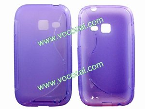 Soft Flexible TPU Case Cover for Samsung Galaxy Ace Duos S6802 S Style Purple