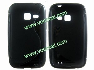 Soft Flexible TPU Case Cover for Samsung Galaxy Ace Duos S6802 S Style Black