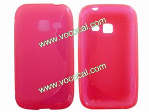 Soft Flexible TPU Case Cover for Samsung Galaxy Ace Duos S6802 S Style Rose