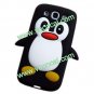 Cute 3D Cartoon Penguin Silicone Case for Samsung Galaxy S3 i9300 Black