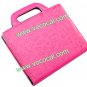 PU Leather Handbag Stand Case Portfolio Bag Smart Cover for iPad 2 3 Rose