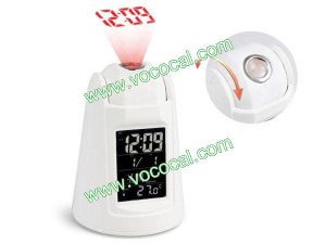 2.5" LCD Digital Sound Controlled Talking Projection Alarm Clock