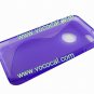 S Line Soft Flexible TPU Case Cover Skin for iPhone 5 Purple