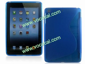 S Line TPU Protective Case Cover Skin for iPad Mini Blue