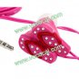 3.5mm Cute Cartoon In-ear Earphone Headphone Slipper Style Rose