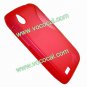 S Line Wave TPU Case Cover Skin for HTC Desire V T328W Red
