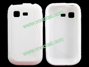 S Line Soft Flexible TPU Case Cover Skin for Samsung Galaxy Pocket S5300 White