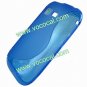 S Line Soft Flexible TPU Case Cover Skin for Samsung Galaxy Pocket S5300 Blue