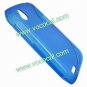 S Line Wave TPU Case Cover Skin for HTC Desire V T328W Blue