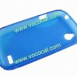 S Line Wave TPU Case Cover Skin for HTC Desire V T328W Blue