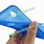 S Line Wave TPU Case Cover Skin for HTC Desire V T328W Blue