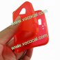 S Line Soft Flexible TPU Case Cover Skin for HTC Desire VT T328t Red