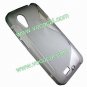 S Line Soft Flexible TPU Case Cover Skin for HTC Desire VT T328t Clear Grey