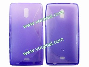 S Line Soft TPU Case Cover Skin for Sony Xperia Z LT30p