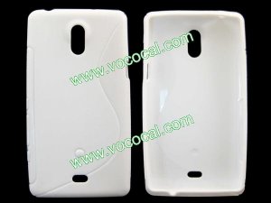 S Line Soft TPU Case Cover Skin for Sony Xperia Z LT30p White