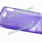 S Line Soft Flexible TPU Case Cover Skin for Sony Xperia Go ST27i Purple