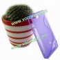 S Line Soft Flexible TPU Case Cover Skin for Sony Xperia Go ST27i Purple