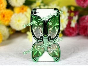Fancy Butterfly Electroplate PC Case Cover Skin for iPhone 4 4S