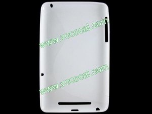 TPU Tablet Case Cover Skin for Google Nexus 7 White