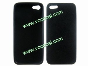 Protective Soft Flexible TPU Case Cover Skin for iPhone 5 Black