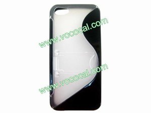 S Line TPU Stand Case Cover Skin for iPhone 5