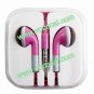 Earbuds Headphones with Remote Mic for iPhone 5 4 4S iPod iPad Rose