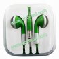 Earphone Headphones with Remote Mic for iPhone 5 4 4S iPod iPad Green