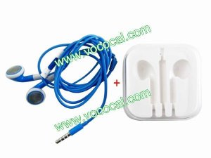 Earphone Headphones with Remote Mic for iPhone 5 4 4S iPod iPad Blue