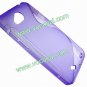 S Line Soft Flexible TPU Case Cover Skin for HTC Desire VC T328d Purple