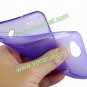 S Line Soft Flexible TPU Case Cover Skin for HTC Desire VC T328d Purple