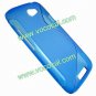 S Line Soft Flexible TPU Case Cover Skin for HTC Z520e One S Blue