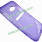 S Line Wave TPU Case Cover Skin for HTC Evo 4G X720D Purple